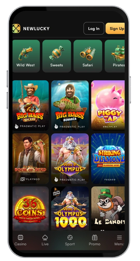 NewLucky casino apk